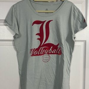 University of Louisville Adidas Gray Logo T-Shirt